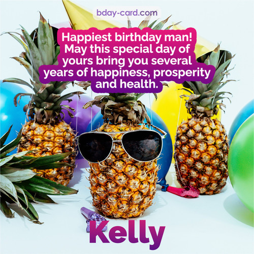 Happiest birthday pictures for Kelly with Pineapples