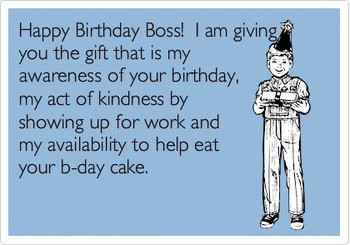 Birthday boss ecard