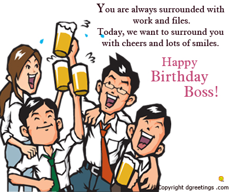 Funny Birthday Wishes For Boss From Staff
