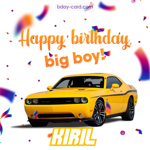 Happiest birthday for Kiril with Dodge Charger