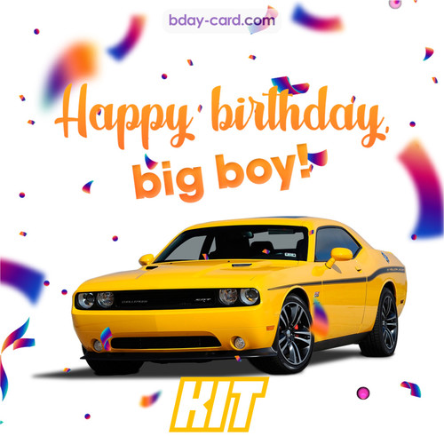Happiest birthday for Kit with Dodge Charger