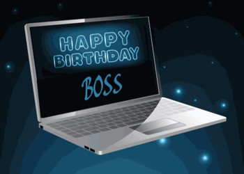 Boss birthday computer in space free boss amp colleagues ...