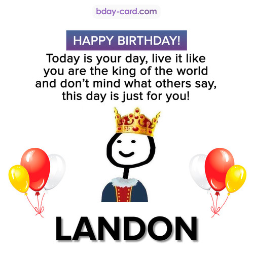 Happy Birthday Meme for Landon