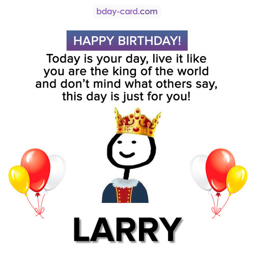 Happy Birthday Meme for Larry