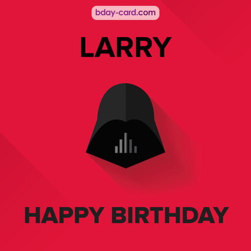 Happy Birthday pictures for Larry with Darth Vader