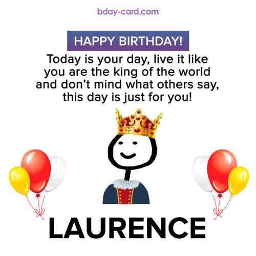 Happy Birthday Meme for Laurence