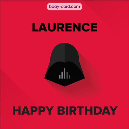 Happy Birthday pictures for Laurence with Darth Vader
