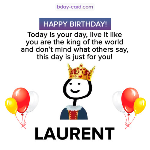 Happy Birthday Meme for Laurent
