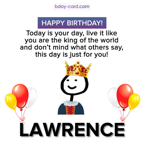 Happy Birthday Meme for Lawrence