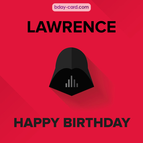 Happy Birthday pictures for Lawrence with Darth Vader