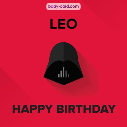 Happy Birthday pictures for Leo with Darth Vader