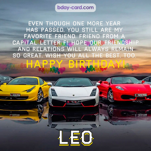 Birthday pics for Leo with Sports cars