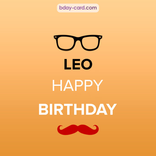 Happy Birthday photos for Leo with antennae