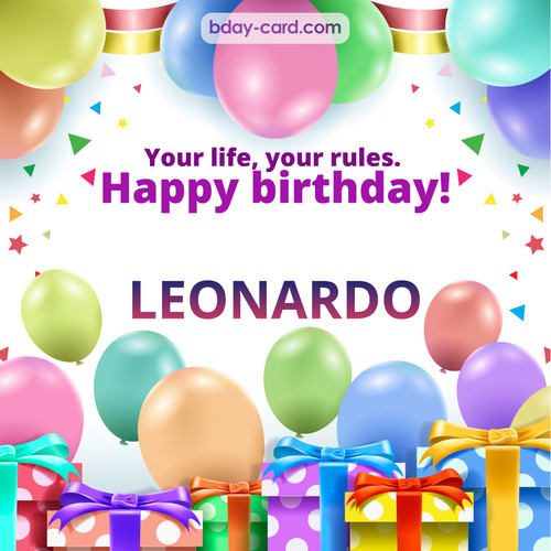 Funny Birthday pictures for Leonardo