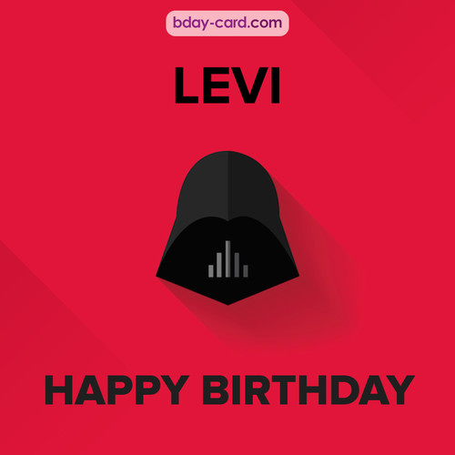 Happy Birthday pictures for Levi with Darth Vader