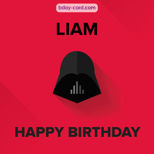 Happy Birthday pictures for Liam with Darth Vader