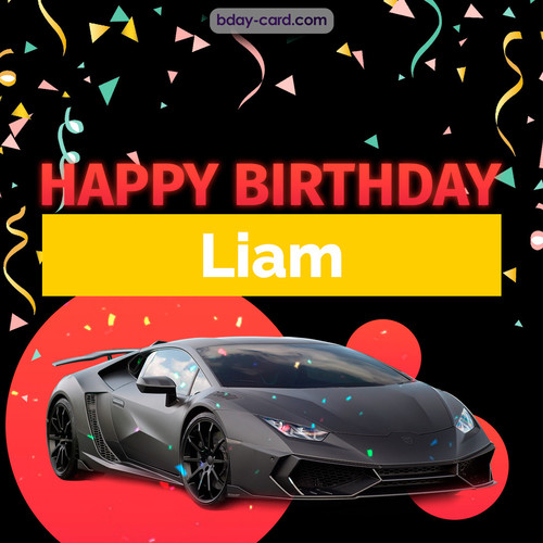 Bday pictures for Liam with Lamborghini