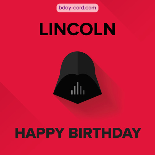 Happy Birthday pictures for Lincoln with Darth Vader
