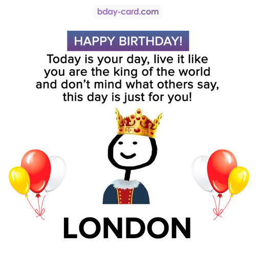 Happy Birthday Meme for London