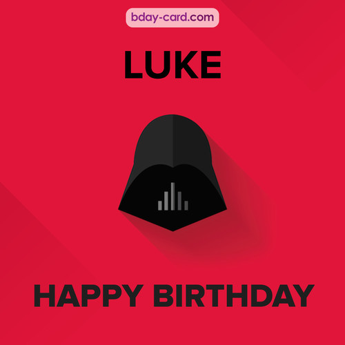 Happy Birthday pictures for Luke with Darth Vader