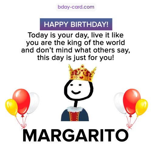Happy Birthday Meme for Margarito
