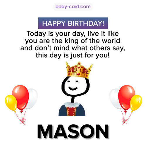 Happy Birthday Meme for Mason