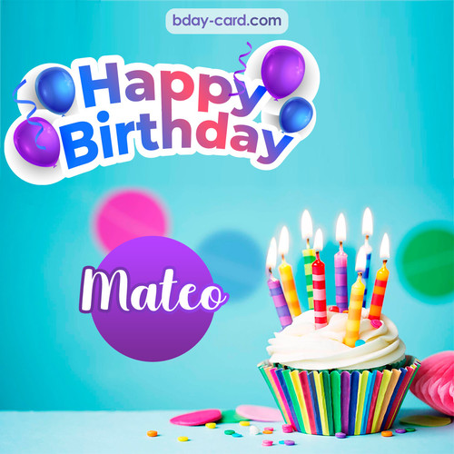 Birthday photos for Mateo with Cupcake