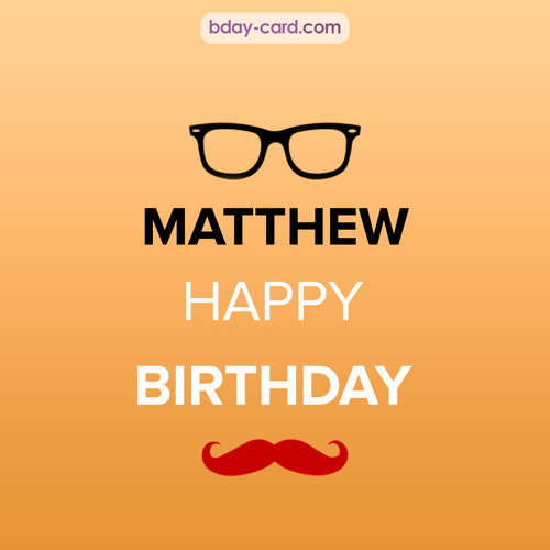 Happy Birthday photos for Matthew with antennae