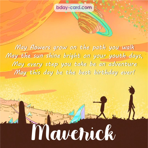 Birthday pics for Maverick with Rick and Morty