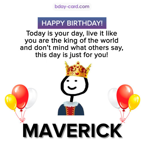 Happy Birthday Meme for Maverick
