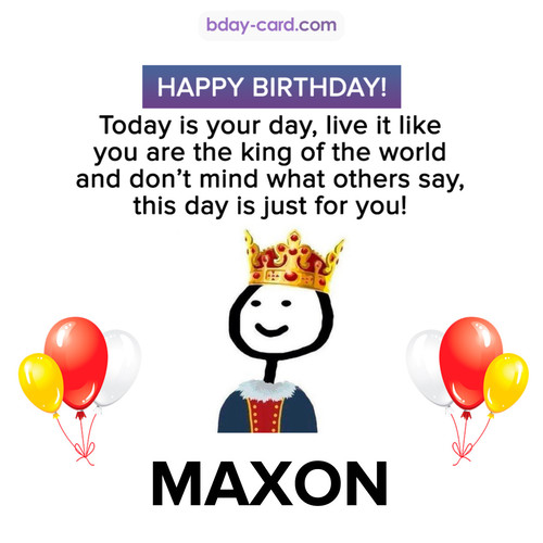 Happy Birthday Meme for Maxon