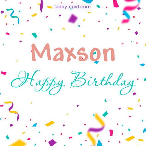 Greetings pics for Maxson with sweets