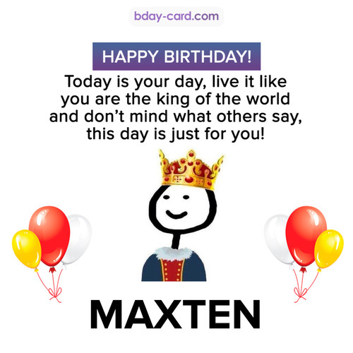 Happy Birthday Meme for Maxten