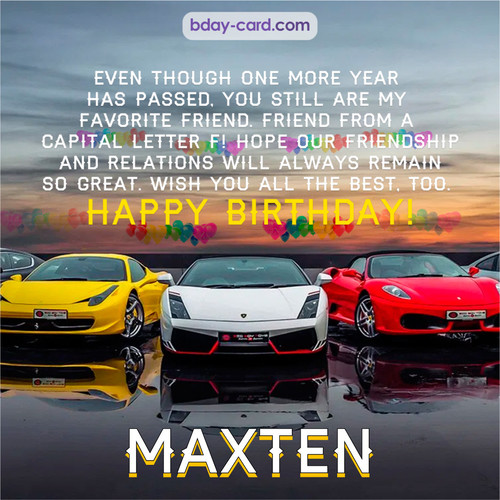 Birthday pics for Maxten with Sports cars