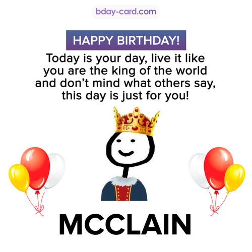 Happy Birthday Meme for Mcclain