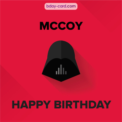 Happy Birthday pictures for Mccoy with Darth Vader