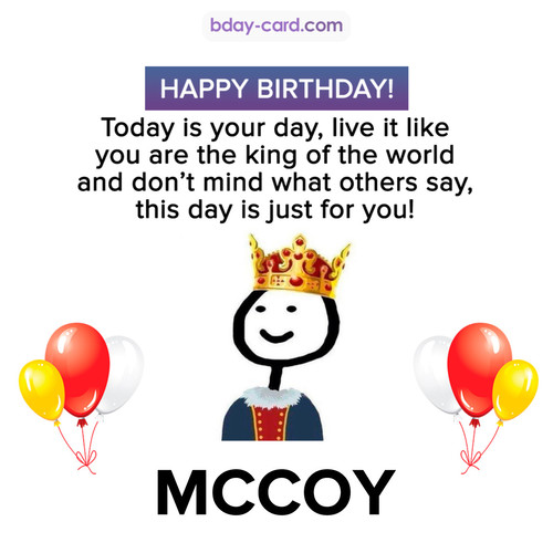 Happy Birthday Meme for Mccoy