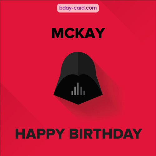 Happy Birthday pictures for Mckay with Darth Vader