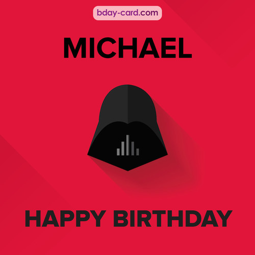 Happy Birthday pictures for Michael with Darth Vader