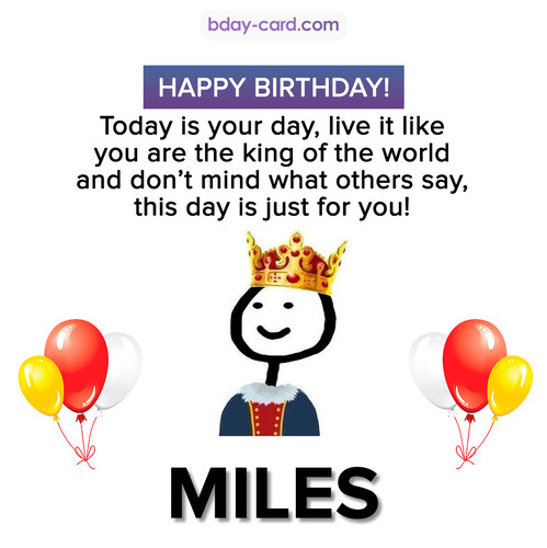 Happy Birthday Meme for Miles