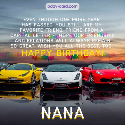 Birthday pics for Nana with Sports cars