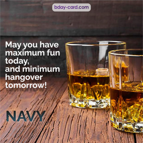 Greetings pics for Navy with Whiskey