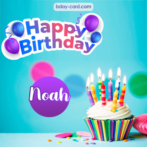 Birthday photos for Noah with Cupcake