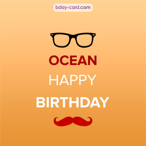 Happy Birthday photos for Ocean with antennae