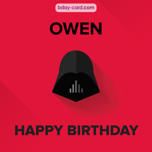 Happy Birthday pictures for Owen with Darth Vader