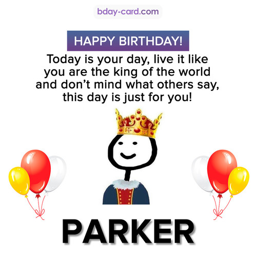Happy Birthday Meme for Parker