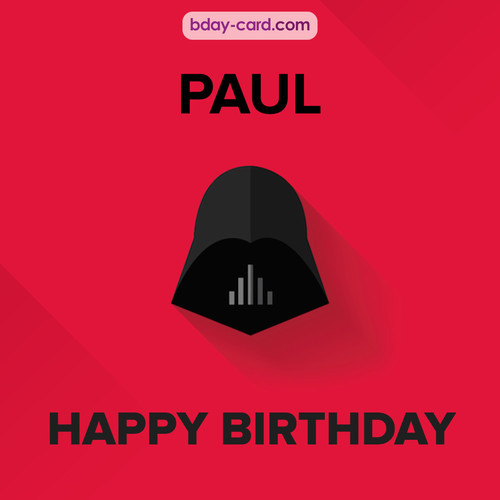 Happy Birthday pictures for Paul with Darth Vader