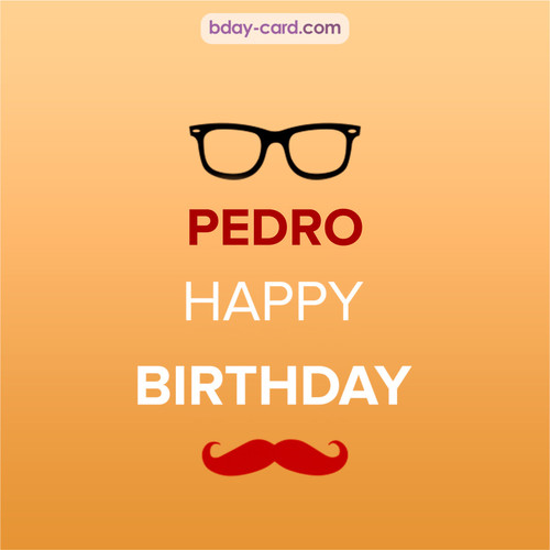 Happy Birthday photos for Pedro with antennae