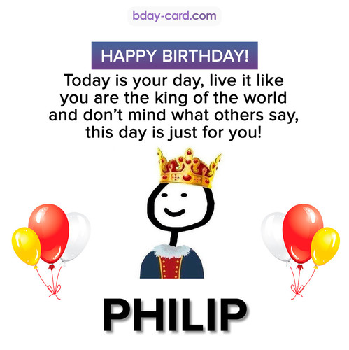 Happy Birthday Meme for Philip