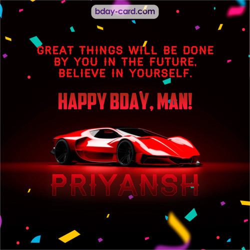 Happiest birthday Man Priyansh